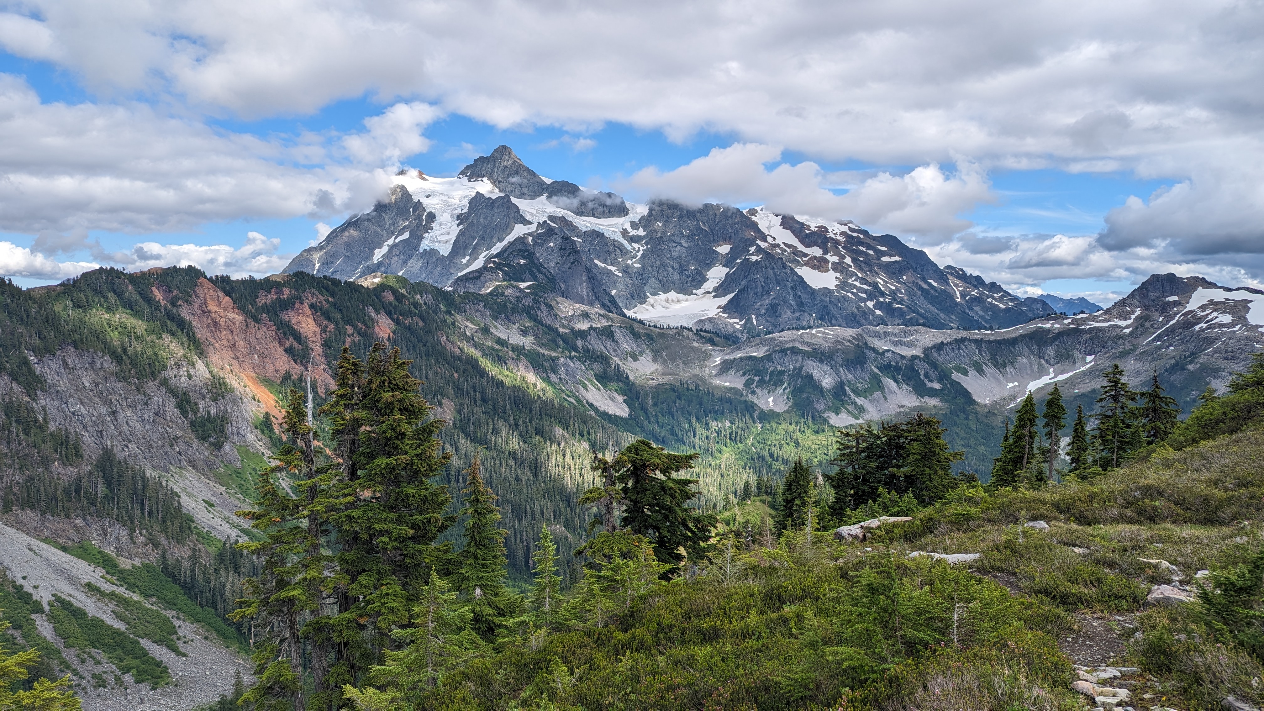 Mount Shuksan from unidentified trail on Artist Point